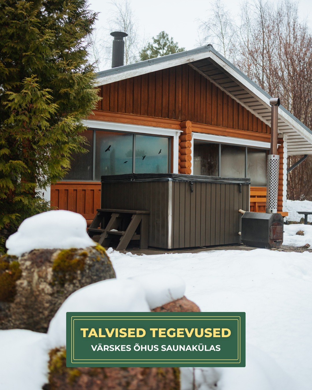 Talvised tegevused värskes õhus Saunakülas ❄️

Talvise looduse võlu nautimine, lõbus lumesõda, lumememme ehitamine, kelgutamine – kõik see teeb Sinu puhkuse veelgi meeldejäävamaks!

Pärast aktiivset päeva saad nautida sooja sauna, et täielikult lõõgastuda ja uueks päevaks jõudu koguda 🏡✨

📅 Broneeri endale meelepärane saunamaja juba täna ja veeda aktiivne talv Saunakülas!
👉 saunakula.ee 🌐

#Saunaküla #aktiivsus #looduslikpuhkus #perepuhkus #saunaelu