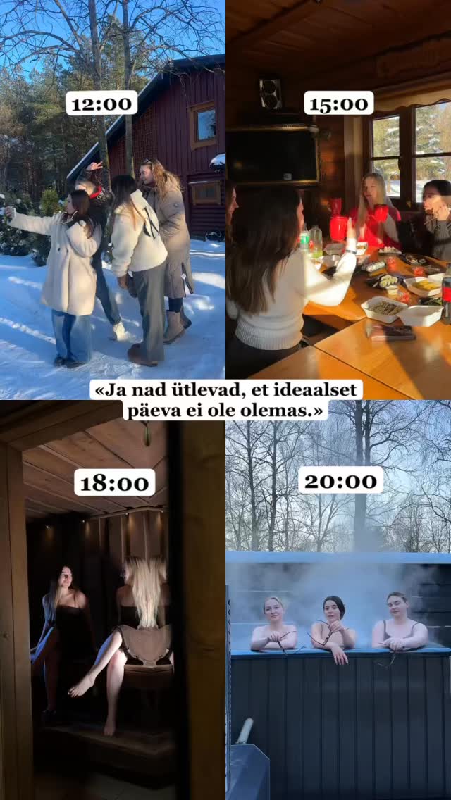 Mõnikord pole vaja täiuslikuks puhkuseks enamat, kui lihtsalt kokku saada – ilma kiirustamata, telefonide ja kohustusteta.

🔥 Privaatne saun ja tünnisaun
🌿 Vaikus ja rohelus
🍴 Grill, lõkkeõhtu ja mälestused, mis säilivad kaua

📅 Kogu sõbrad kokku ja broneeri sobiv nädalavahetus 👉 saunakula.ee
📧 sauna@saunamaailm.ee

📞 +372 55 000 75

#saunaküla #sõpradega #seltskondlikpuhkus #metsapuhkus #saunapuhkus