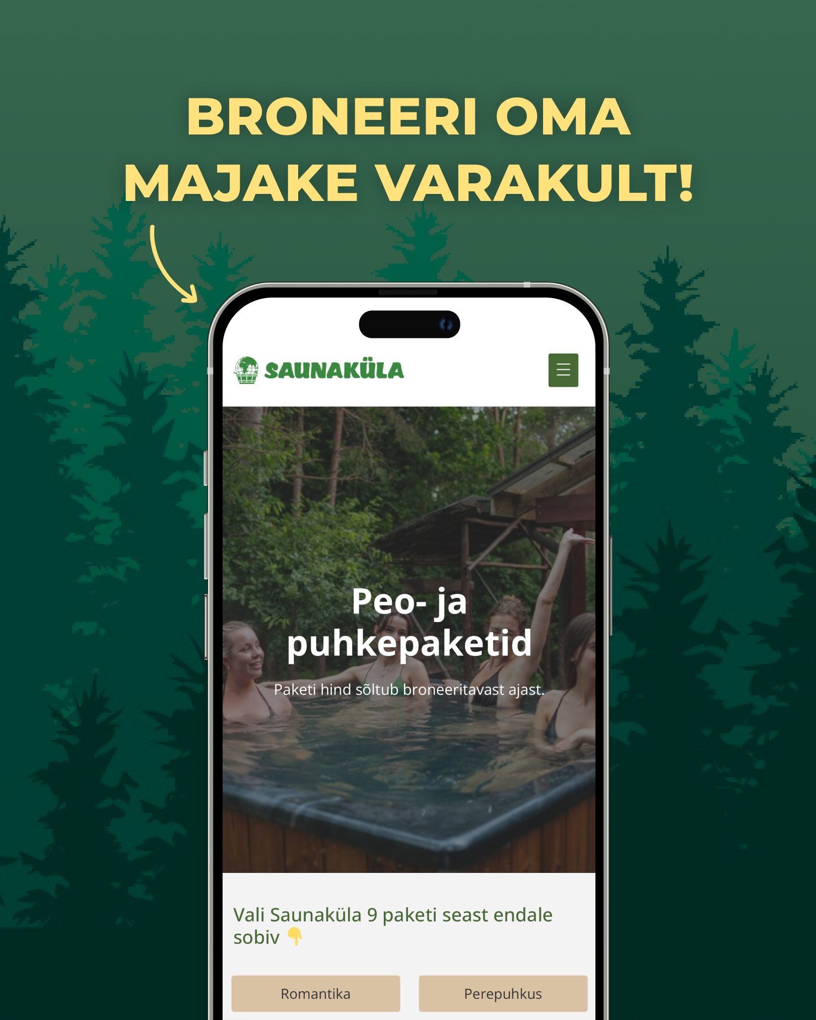 Maipühad Saunakülas

Aitab kodus istumisest!

✨ Saunakülas ootavad Sind:
– Sportlikud mängud värskes õhus
– Jalutuskäigud mändide vahel
– Karastav kümblus
– Ja muidugi lõhnav grill värskes õhus

📅 Broneeri oma majake varakult 👉 saunakula.ee
📧 sauna@saunamaailm.ee
📞 +372 55 000 75

#saunaküla #maipühad #kevadpuhkus #metsapuhkus #saunapuhkus